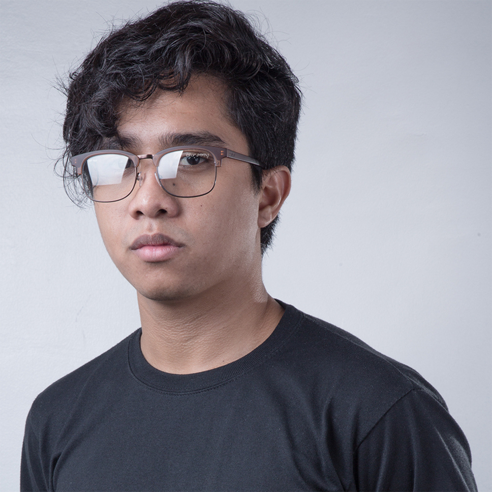 The Bully™ vAlpha in Burnt Clear Specs | Baybayin Eyewear