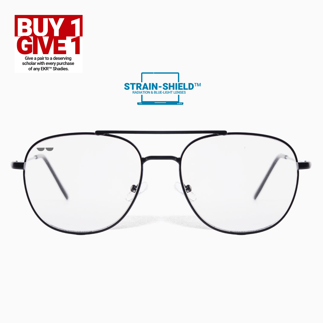 The Ballsy™ vPrime in Clear Specs in Black Matte