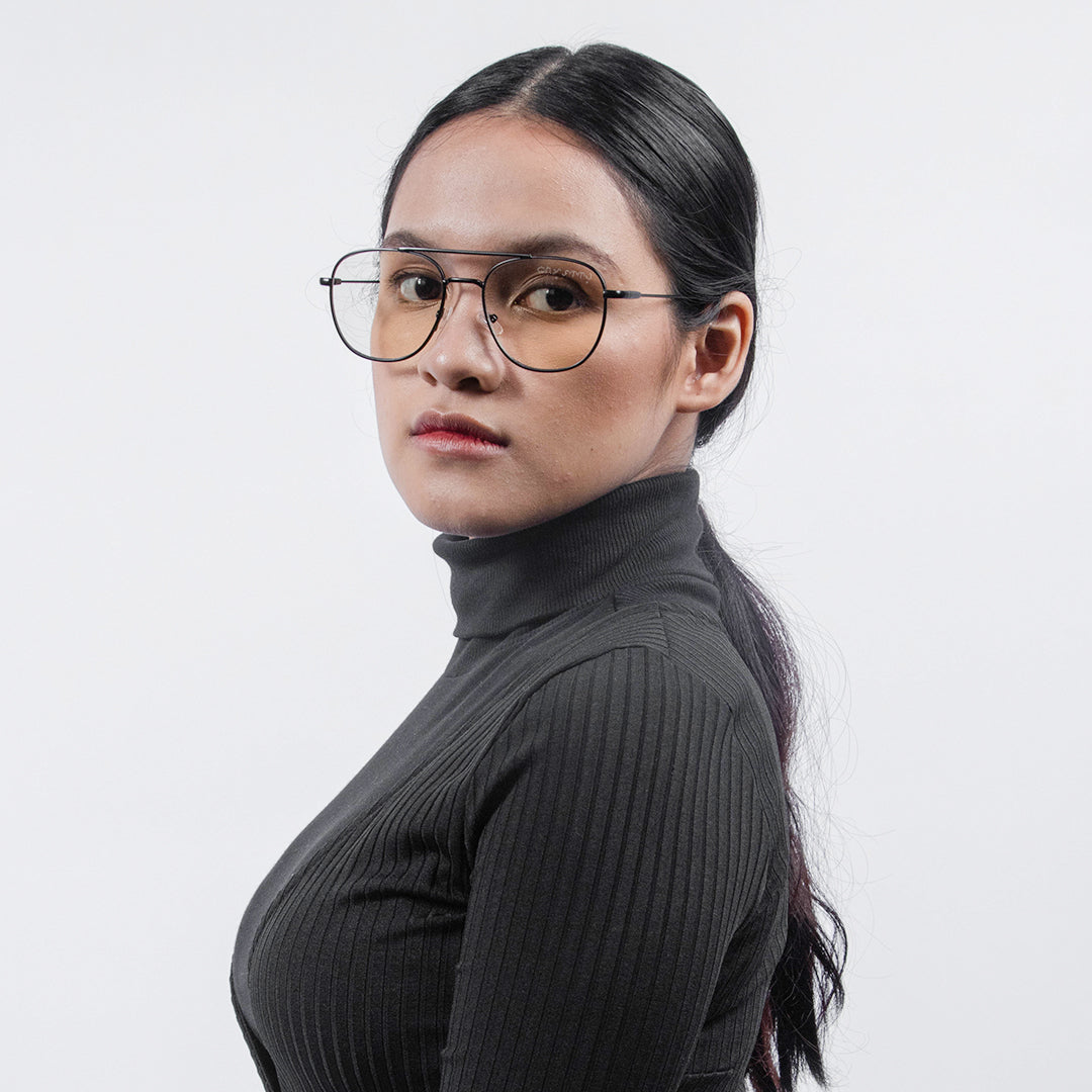 The Ballsy™ vPrime in Clear Specs in Black Matte | Baybayin Eyewear