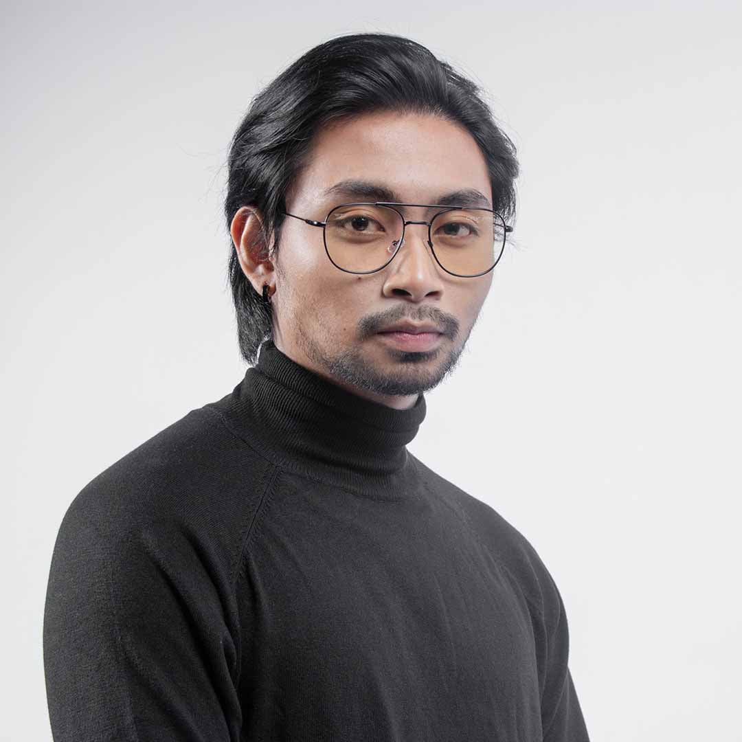 The Ballsy™ vPrime in Clear Specs in Black Matte | Baybayin Eyewear