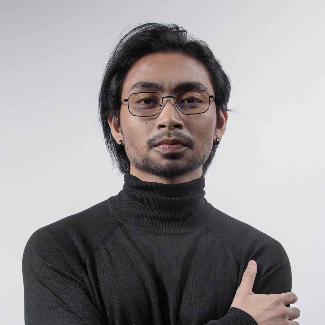 The Breezy™ vPrime Clear Specs in Black Matte | Baybayin Eyewear