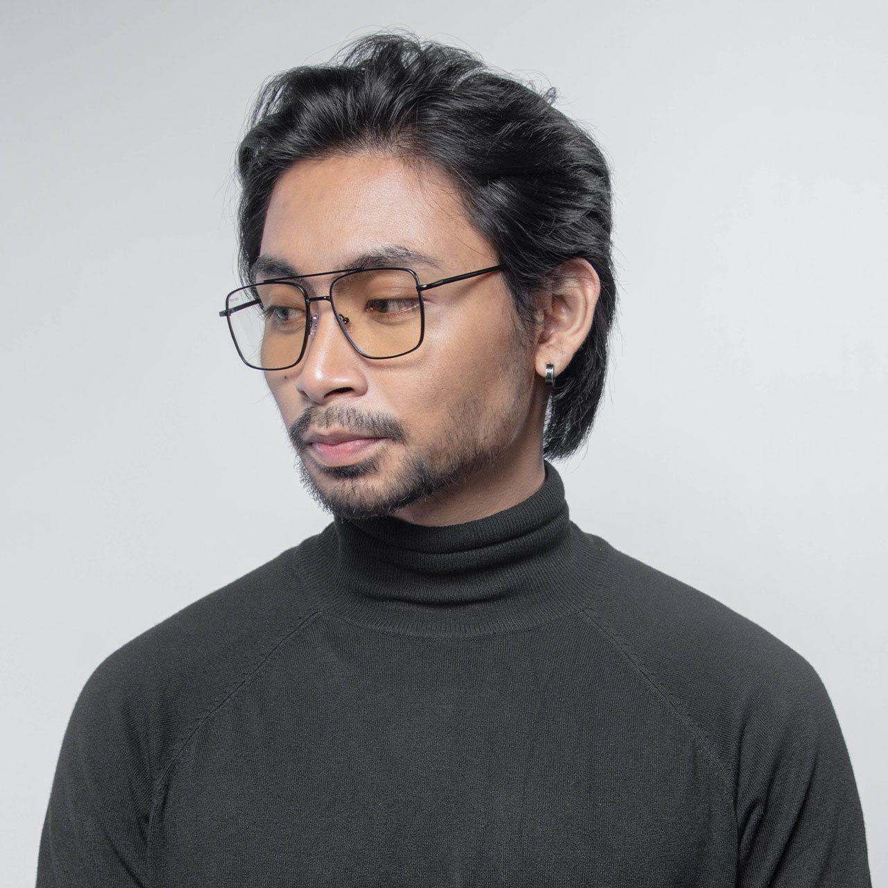 The Big-Wig™ vPrime in Clear Specs in Black Matte