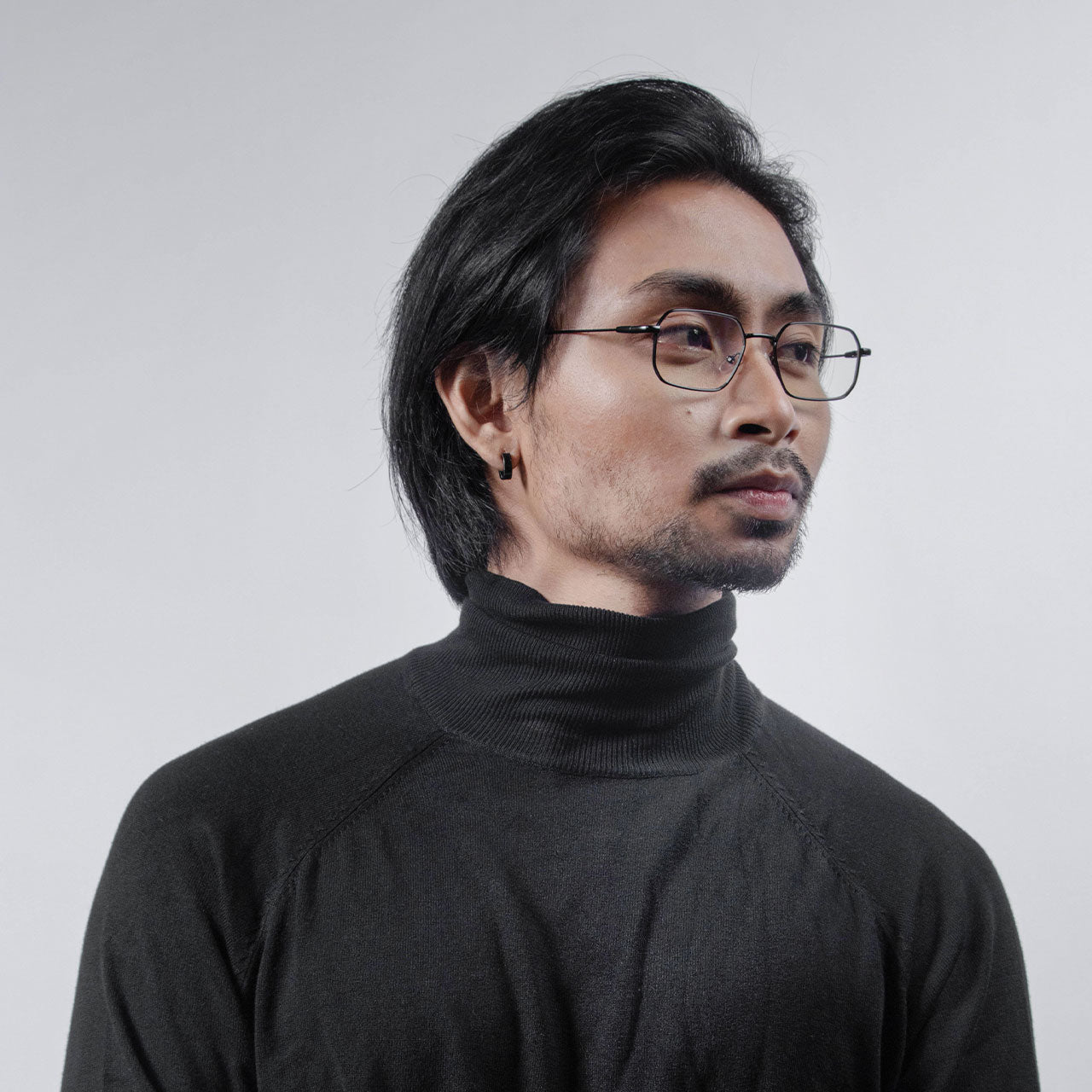 The Breezy™ vPrime in Clear Specs in Black Matte
