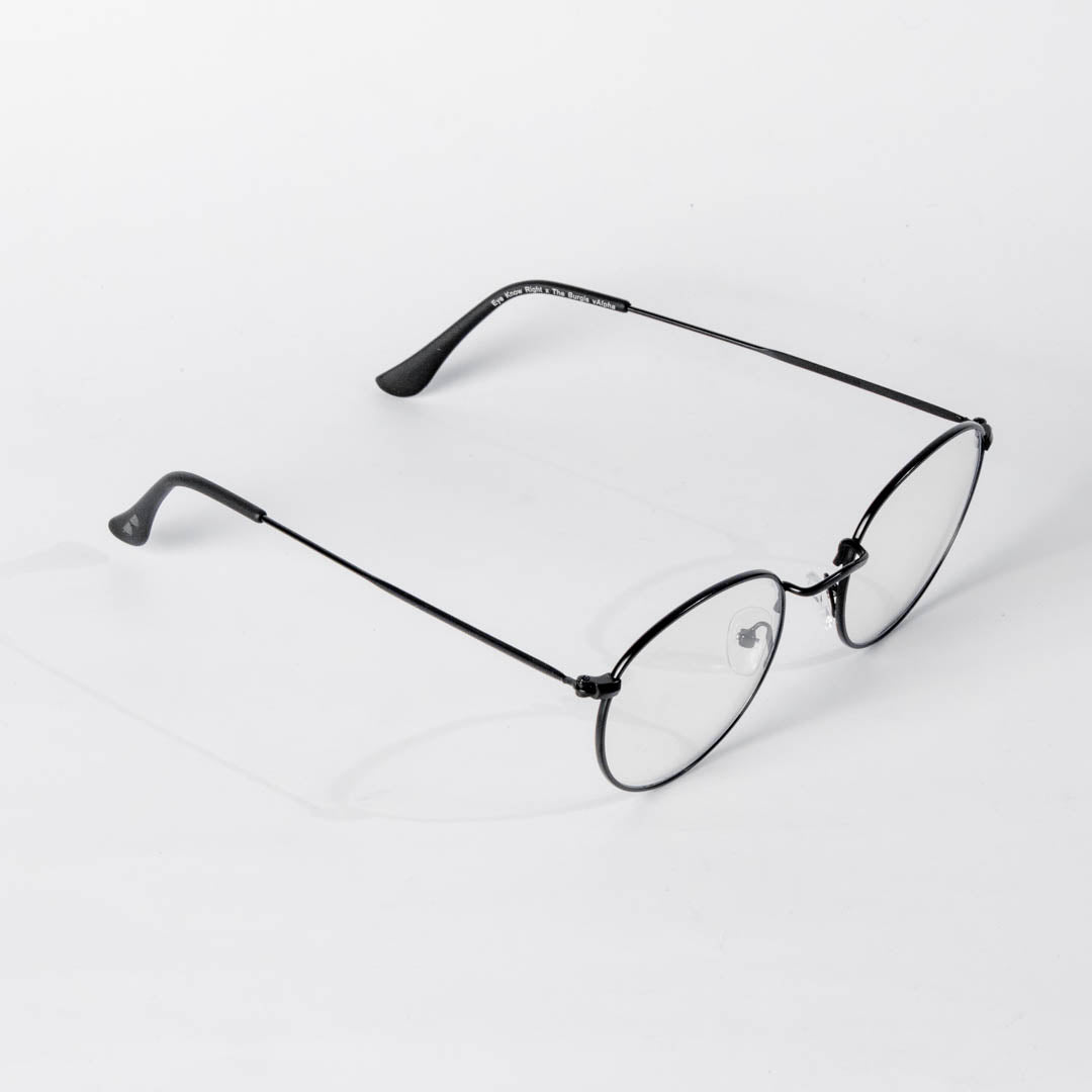 The BURGIS™ vAlpha in Clear Specs in Black Matte