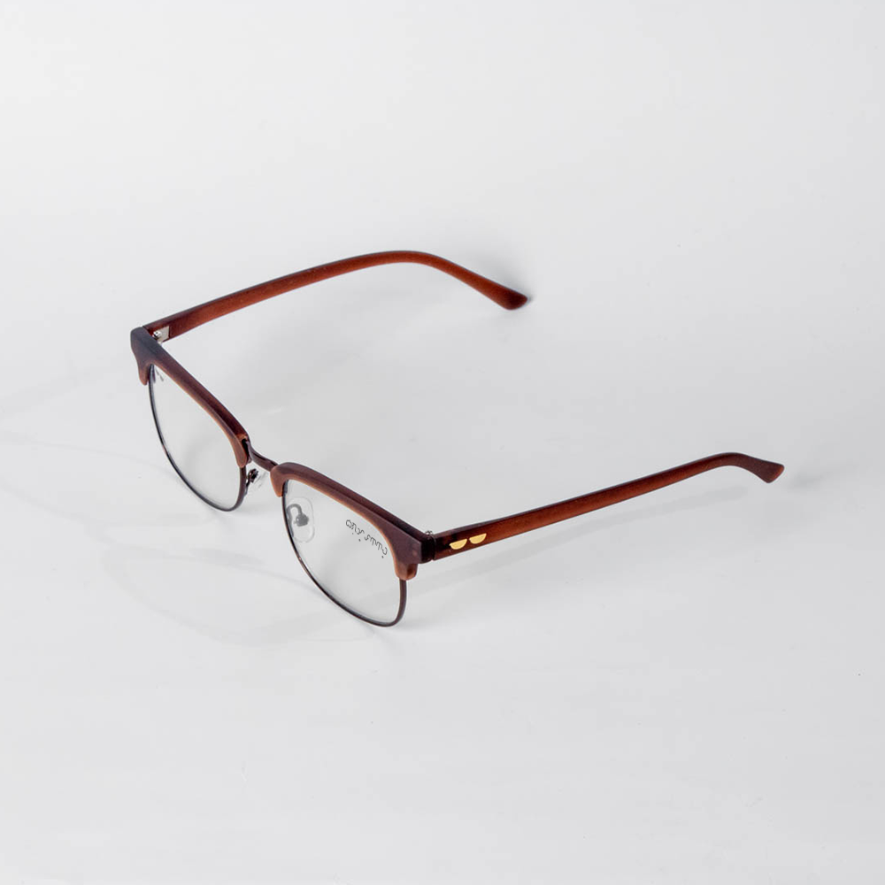 The Bully™ vAlpha in Burnt Clear Specs | Baybayin Eyewear